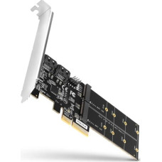 Axagon PCES-SA4M2 PCIe controller 2x port + M.