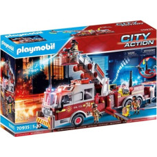 Playmobil Figures set City Action 70935 Rescue Vehicles: Fire Engine with Tower Ladder