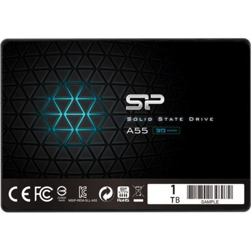 Silicon Power SSD drive Slim Ace A55 1TB 2,5 inch SATA3 500/450 MB/s 7mm