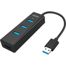 Unitek HUB 4x USB 3.0; BC1.2; BLACK; Y-3089