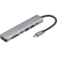 Tracer Adapter A-2, USB Type-C with card reader, HDMI 4k, USB 3.0, PDW 60W