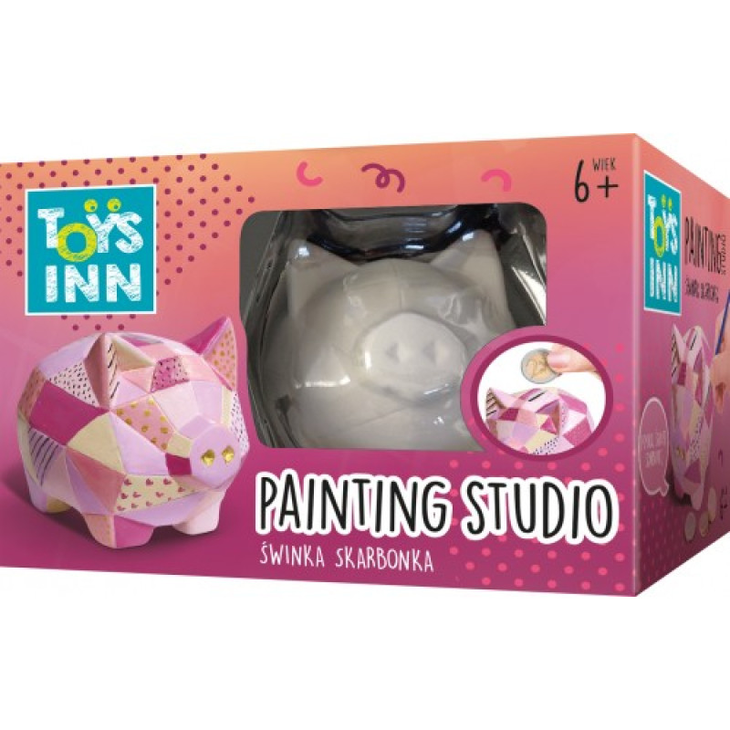 Stnux Painting studio figure Piggy bank