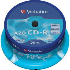 Verbatim CD-R AZO Crystal 700 MB 52x 25 pcs