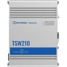 Teltonika TSW210 Switch 2xSFP 8xPoE+ 8xGbE DIN RAIL Back Panel