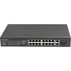 Lanberg Switch 16X 100MB POE+/2X combo unmanagedrack 19-inch gigabit ethernet 150W