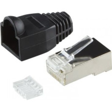 Logilink Plug connector CAT.6 100 pcs shielded black