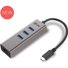 I-Tec USB-C Metal 3 Port HUB with Gigabit Ethernet Adapter