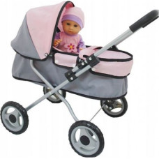 Smily Play Bambolina doll with a deep stroller