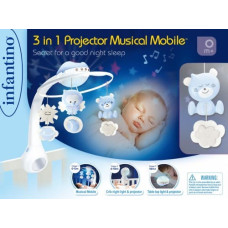 B-Kids Musical carousel Infantino blue