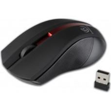 Rebeltec Wireless optical mouse, GALAXY black/red, rubber surface