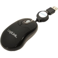 Logilink Mouse optical USB Mini with retractable cable