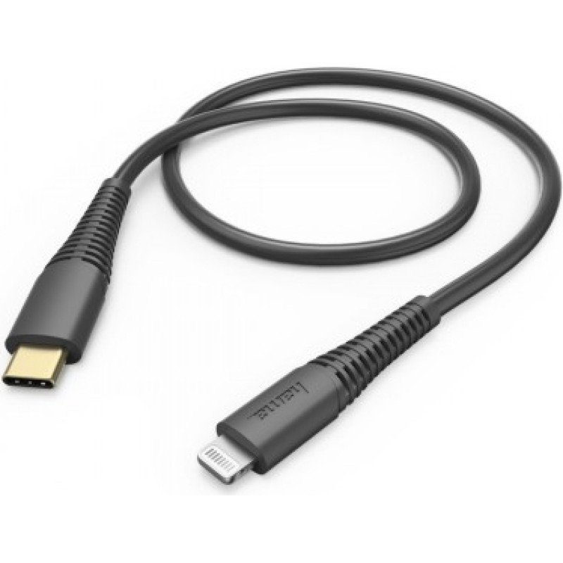 Hama charging data cable USB- C lightning 1,5m black