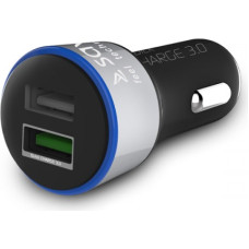 Elmak Car Quick Charge charger Savio SA-06/B, 2xUSB 5.4A