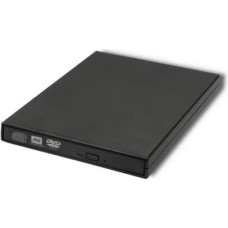 Qoltec External DVD RW recorder USB 2.0, Black