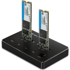 Qoltec Drive docking station 2xSSD M2 SATA, NGFF