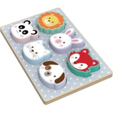 Iwood Animal Puzzle Anim als pastel color