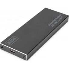 Digitus External SSD Enclosure USB Type C for SSD M2 (NGFF) SATA III, 80/60/42 / 30mm, aluminum