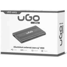 UGO External HDD Enclosure 2,5'' USB 2.0 Aluminium