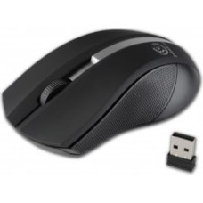 Rebeltec Wireless optical mouse, GALAXY black/silver, rubber surface