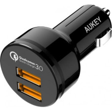 Aukey CC-T8 ultra-fast car charger 2xUSB 3.0 6A 36W + micro USB cable 1m