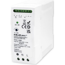 Qoltec DIN rail power supply with UPS function, 40W