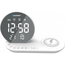 Blaupunkt FM PLL clock radio/ALARM/USB/CR85WH Charge/Wireless charging/Indoor/outdoor temperature/white/CR85WH CHARGE