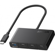 Anker 4w1 hub USB-C 10Gbps black