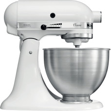 Kitchenaid 5K45SSEWH Mikseris ar statīvu 275 W Metālisks, Balts