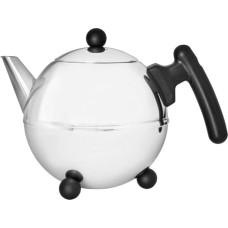 Bredemeijer Teapot Bella Ronde 0,75l inox / black 1303Z