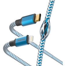 Hama Cable USB reflective c-ltg blue