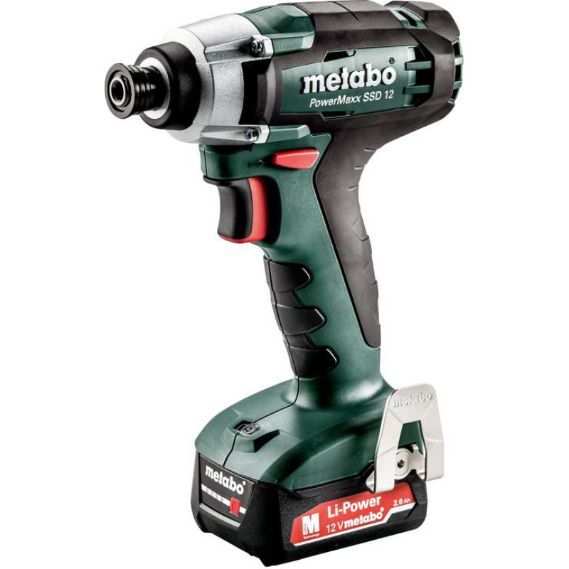 Metabo ZAKRĘTARKA UDAROWA 12V 115Nm 2x2,0Ah SSD 12 PowerMaxx