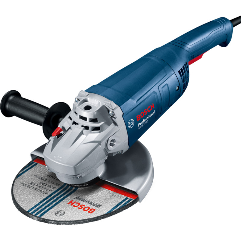 Bosch SZLIFIERKA KĄTOWA   230mm/2200W GWS 2200-230 ŁAG.ROZR.