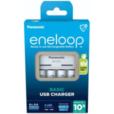 Eneloop Panasonic Eneloop Basic Charger USB BQ-CC61 incl. 4xAA 2200mAh