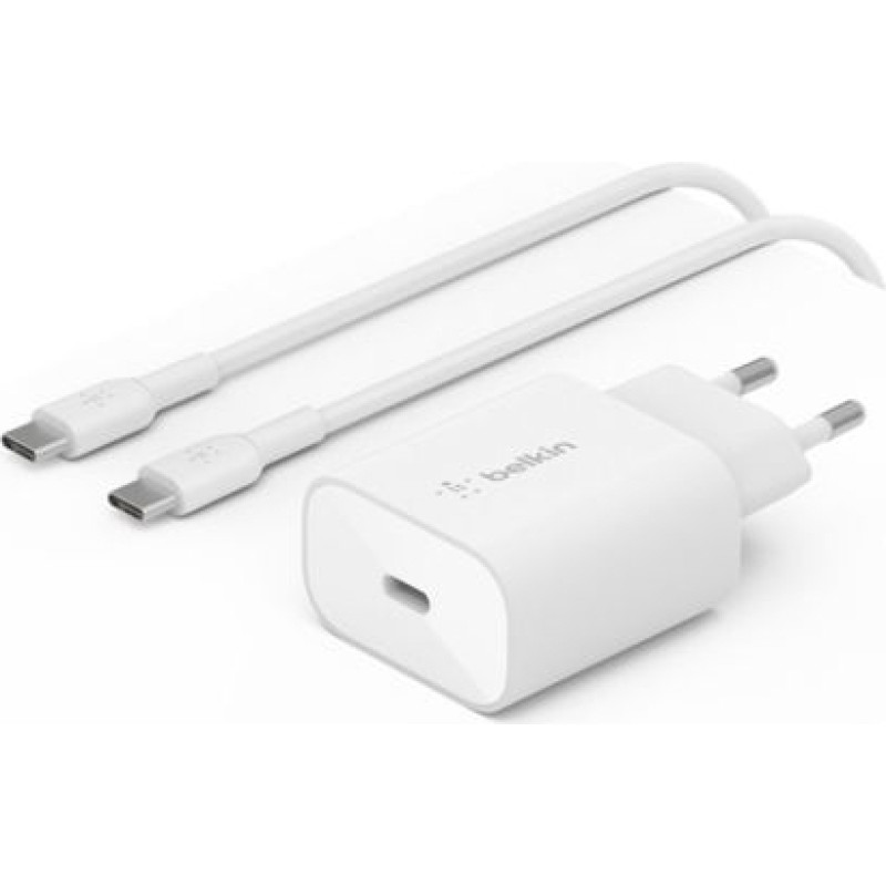 Belkin BOOST Charge 25W USB-C Charger.PD,1m wh WCA004vf1MWH-B6