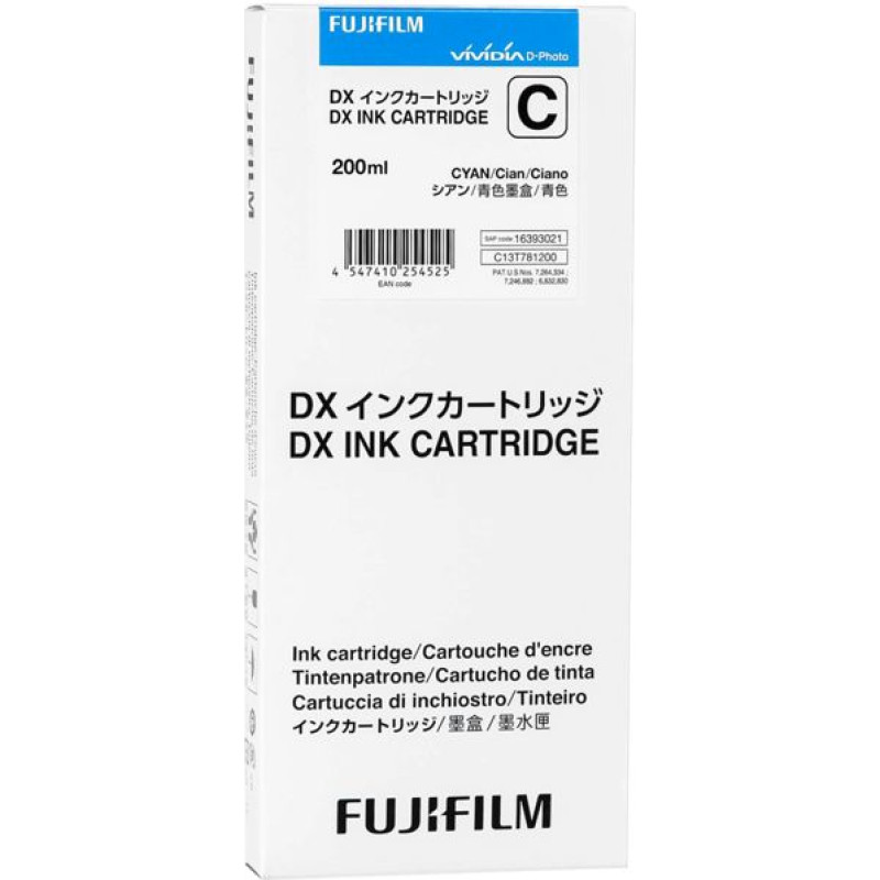 Fujifilm DX Ink Cartridge 200 ml cyan