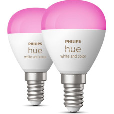 Philips Hue balta un krāsaina atmosfēras gaisma Lustra – viedā spuldze E14 – (2 gab. pakojumā)