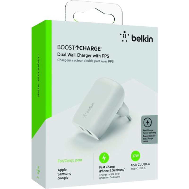 Belkin Dual Wall Charge USB-A 37W-25W