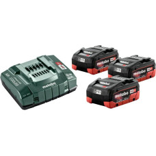 Metabo ZESTAW AKUMULATORÓW 3 x 5.5Ah LIHD + ŁADOWARKA ASC 145