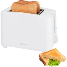 Bomann TA 6065 CB white 2 Slice Toaster