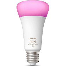 Philips Hue balta un krāsaina atmosfēras gaisma A67 – viedā spuldze E27 – 1600