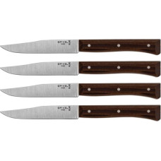 Opinel Table Knives Facette Set of 4  Dark Ash