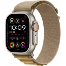 Apple Watch Ultra 2 GPS + Cellular 49 mm Natural Titanium Case with Tan Alpine Loop - Medium