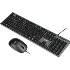 Ibox Set keyboard + mouse IKMS606 black (USB 2.0; (US); black, optical; 800 DPI)