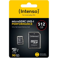 Intenso microSDXC          512GB Class 10 UHS-I U1 Performance