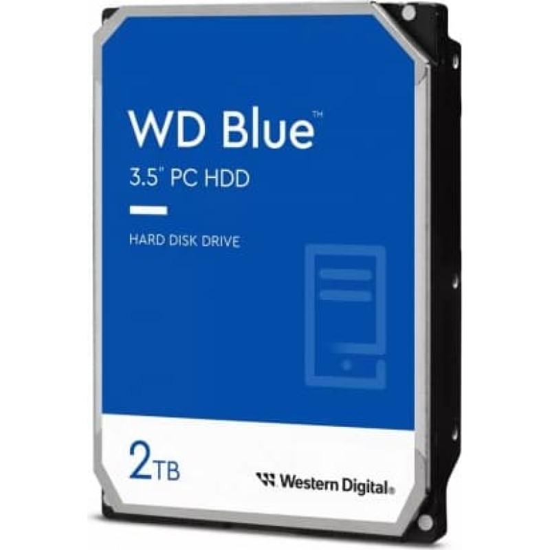 Western Digital HDD|WESTERN DIGITAL|Blue|2TB|SATA 3.0|64 MB|5400 rpm|3,5