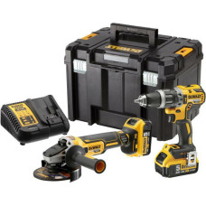 Dewalt .ZESTAW COMBO 18V (DCD796+DCG405) 2x5,0Ah TSTAK VI DCK2080P2T