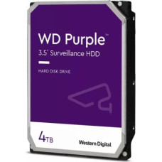 Western Digital HDD|WESTERN DIGITAL|Purple|4TB|SATA|256 MB|3,5