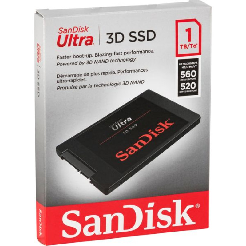 Sandisk SSD Ultra 3D         1TB R/W 560/530 MBs SDSSDH3-1T00-G26