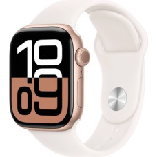 Apple Watch Series 10 GPS 42 mm Rose Gold Aluminium Case with Light Blush Sport Band - M/L