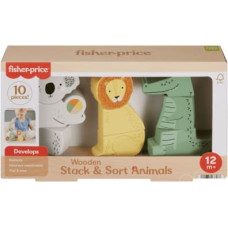 Fisher Price Shorter Wooden Animals Stack and sort